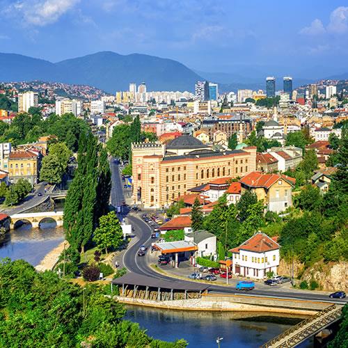 City view in Bosnia